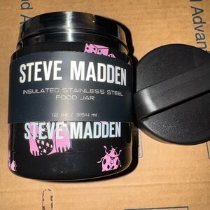Steve Madden Black and Pink Insulated Jar